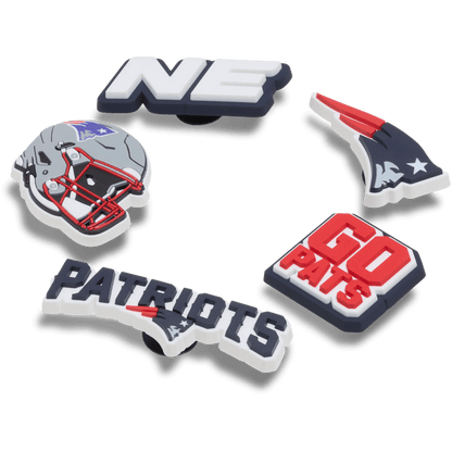 Women / Men Crocs - NFL New England Patriots 5 Pack Jibbitz Shoe Charm