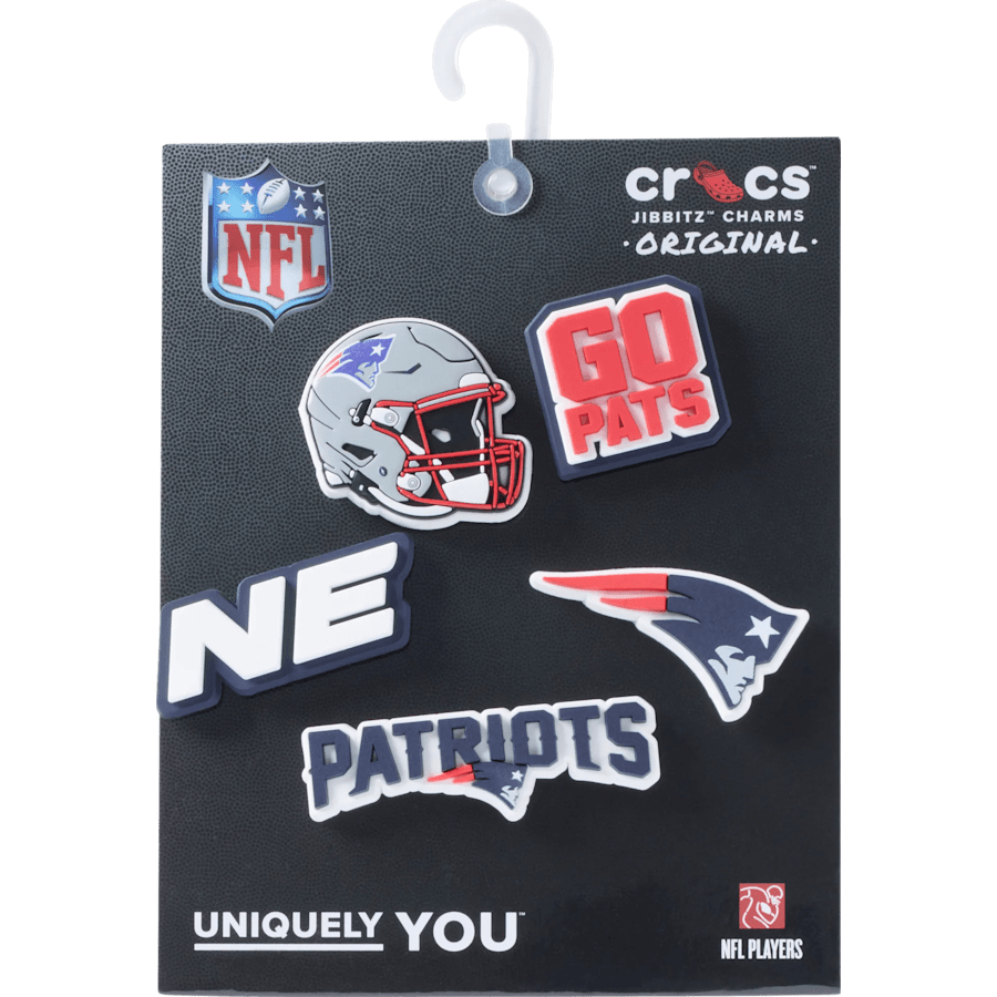 Women / Men Crocs - NFL New England Patriots 5 Pack Jibbitz Shoe Charm