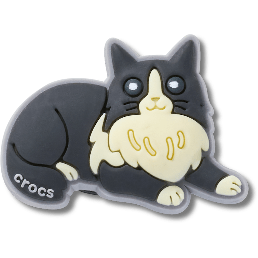 Women / Men Crocs - Black Cat With Boots Jibbitz™ charms