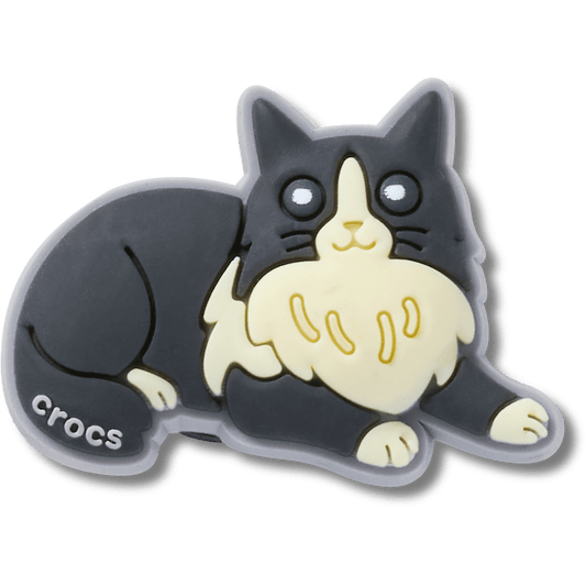 Women / Men Crocs - Black Cat With Boots Jibbitz™ charms