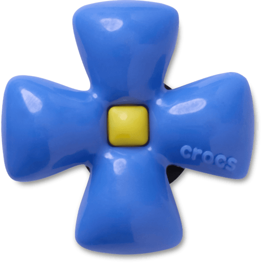 Women / Men Crocs - Puffy Blue Flower Jibbitz™ charms
