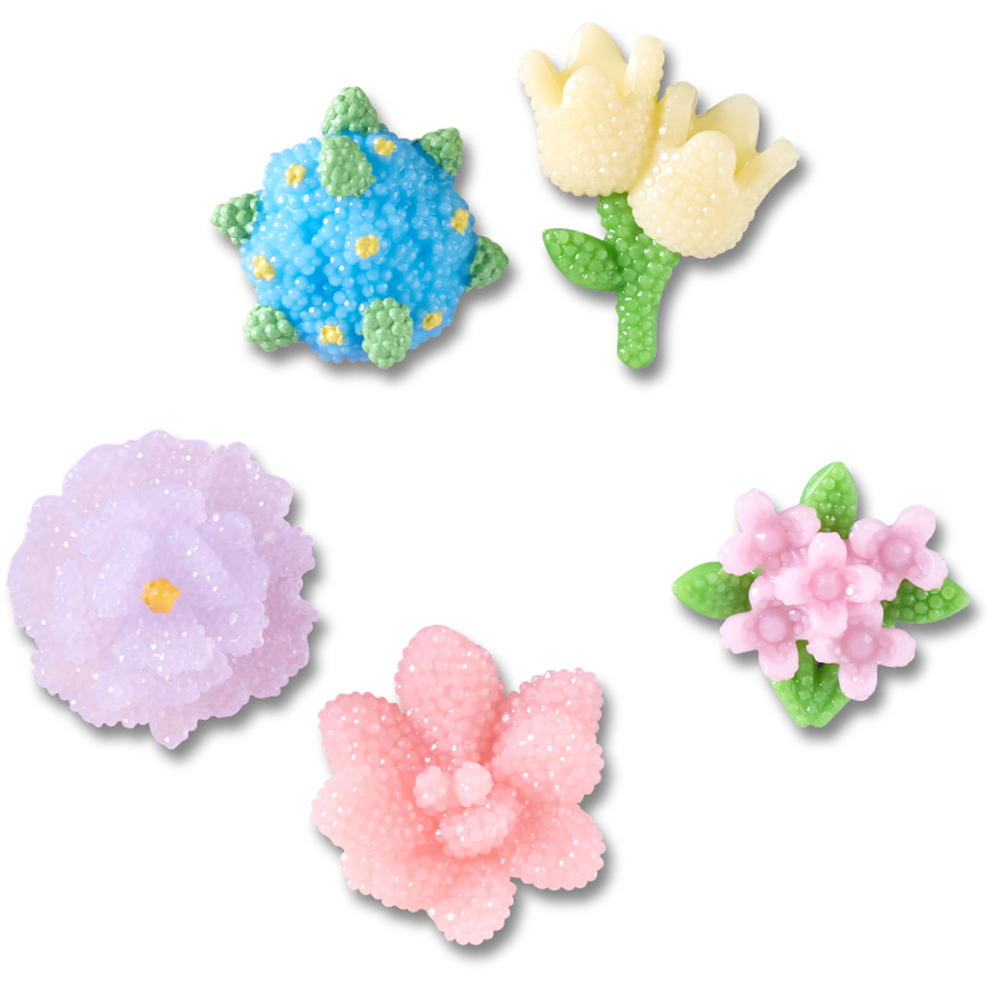 Women / Men Crocs - Beaded Flowers 5 Pack Jibbitz™ charms