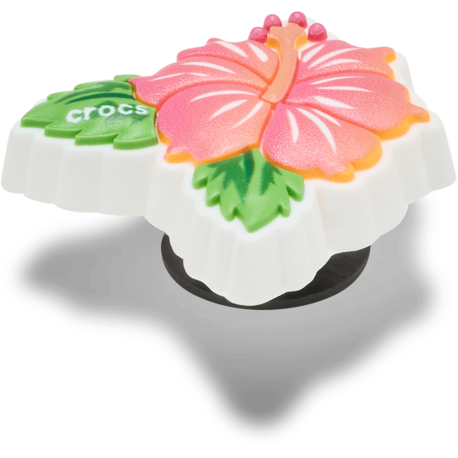 Women / Men Crocs - Blue Tropical Hibiscus Jibbitz™ charms