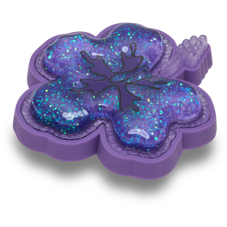 Women / Men Crocs - Squish Purple Hibiscus Jibbitz™ charms