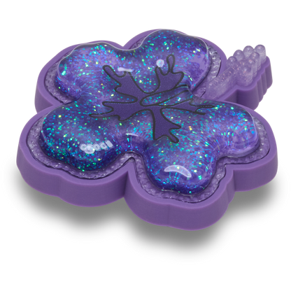 Women / Men Crocs - Squish Purple Hibiscus Jibbitz™ charms