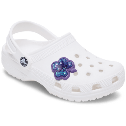 Women / Men Crocs - Squish Purple Hibiscus Jibbitz™ charms