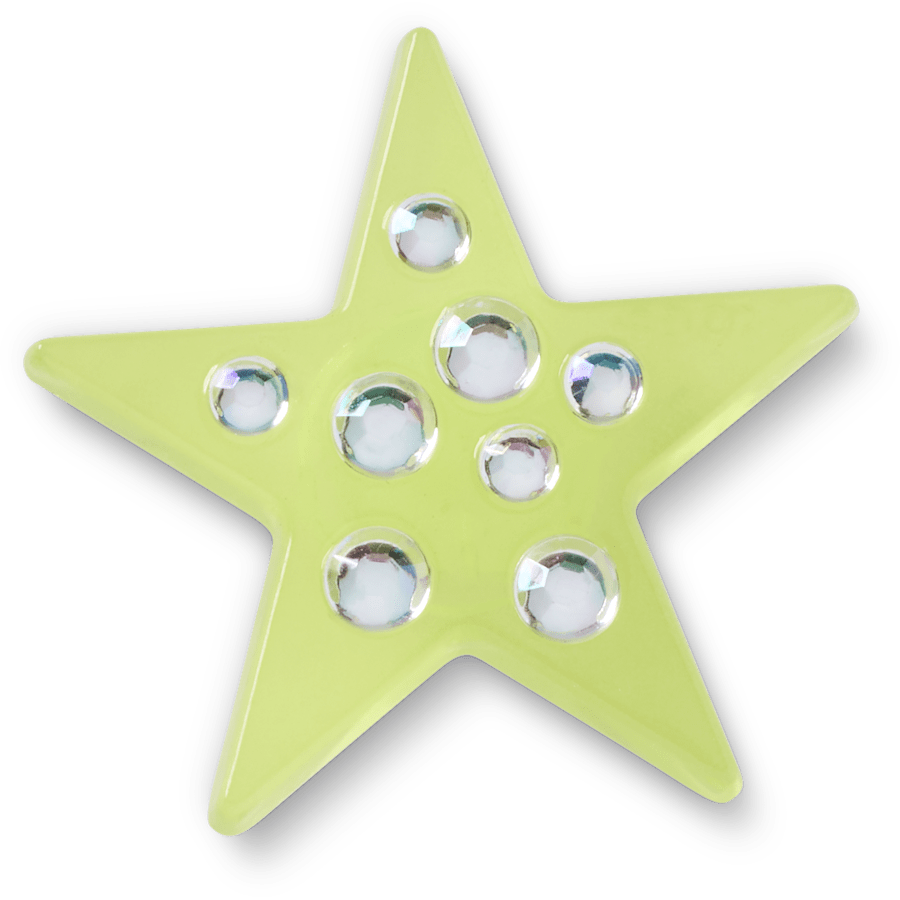 Women / Men Crocs - Green Gem Star Jibbitz™ charms