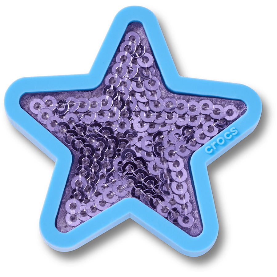 Women / Men Crocs - Purple Sequin Star Jibbitz™ charms