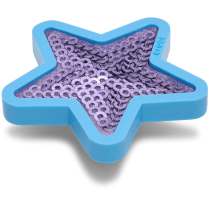 Women / Men Crocs - Purple Sequin Star Jibbitz™ charms