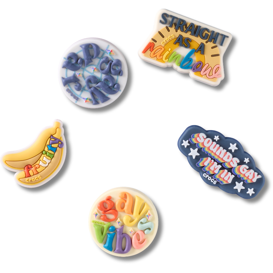 Women / Men Crocs - Irreverent Pride 5 Pack Jibbitz™ charms