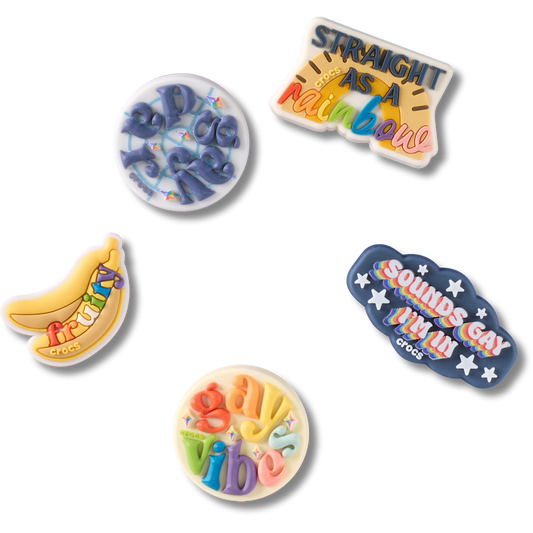 Women / Men Crocs - Irreverent Pride 5 Pack Jibbitz™ charms