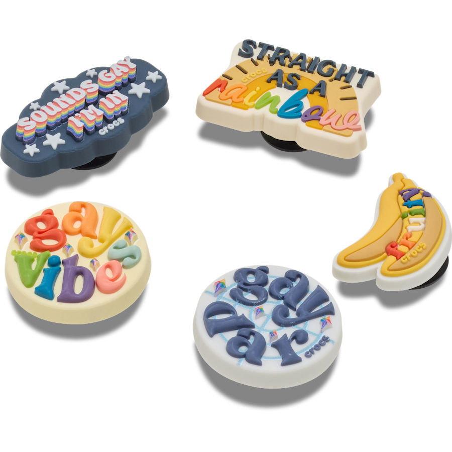 Women / Men Crocs - Irreverent Pride 5 Pack Jibbitz™ charms