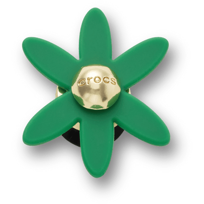 Women / Men Crocs - Retro Green Spinner Flower Jibbitz™ charms