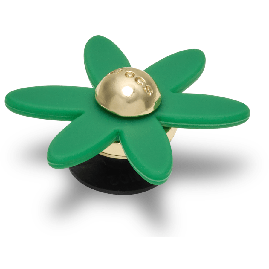 Women / Men Crocs - Retro Green Spinner Flower Jibbitz™ charms