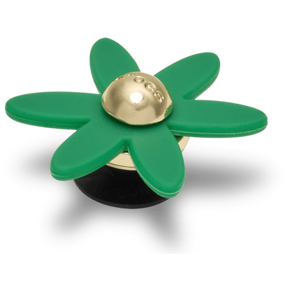 Women / Men Crocs - Retro Green Spinner Flower Jibbitz™ charms