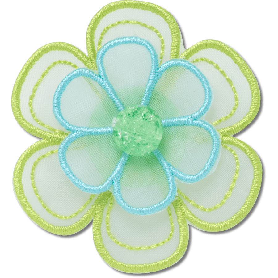 Women / Men Crocs - Green Mesh Flower Jibbitz™ charms