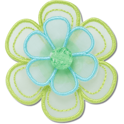 Women / Men Crocs - Green Mesh Flower Jibbitz™ charms