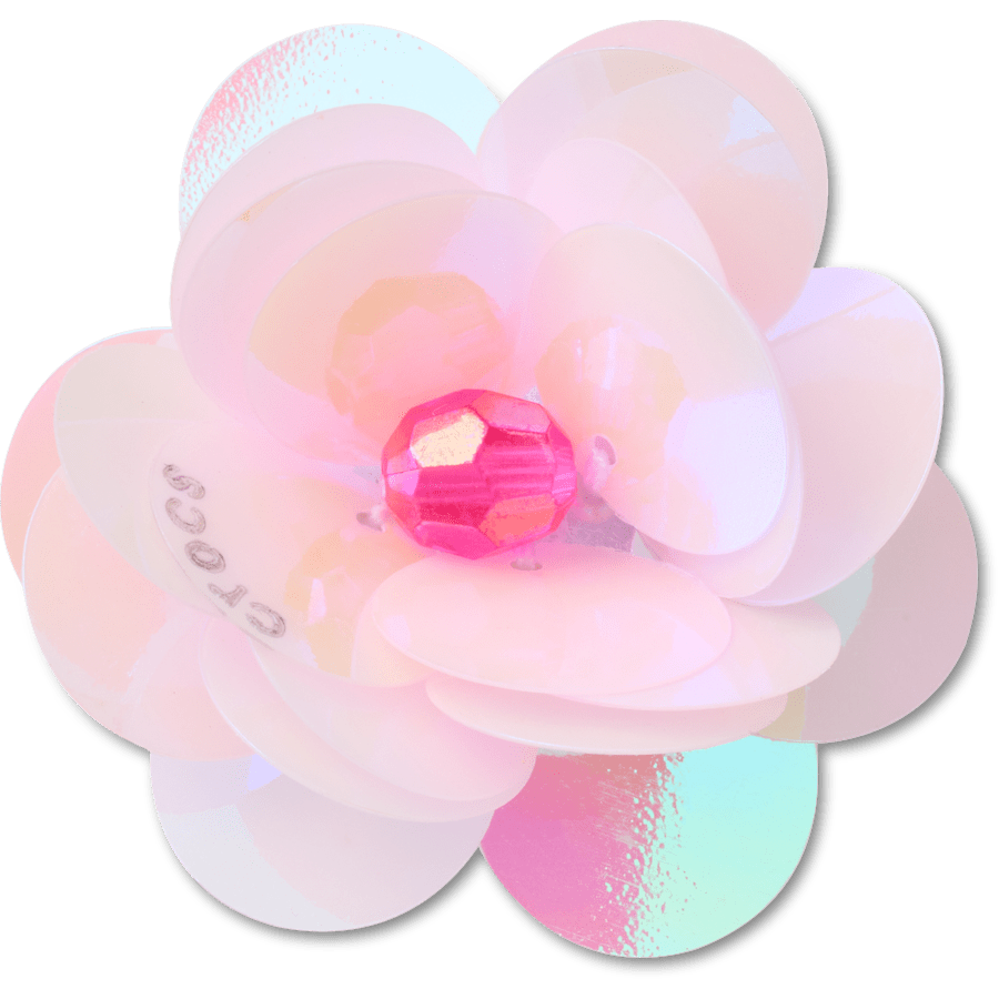 Women / Men Crocs - Sequin Pink Flower Jibbitz™ charms