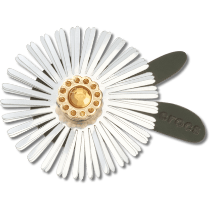Women / Men Crocs - Silver Sequin Flower Jibbitz™ charms