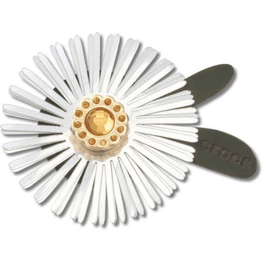 Women / Men Crocs - Silver Sequin Flower Jibbitz™ charms