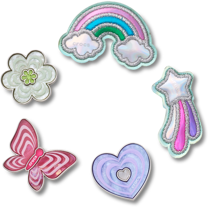 Women / Men Crocs - Funky Girly Icons 5 Pack Jibbitz™ charms