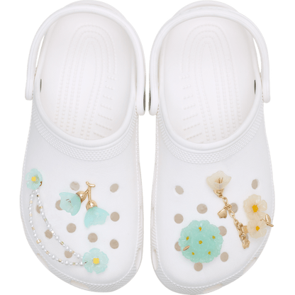 Women / Men Crocs - Blue Dainty Floral 5 Pack Jibbitz™ charms