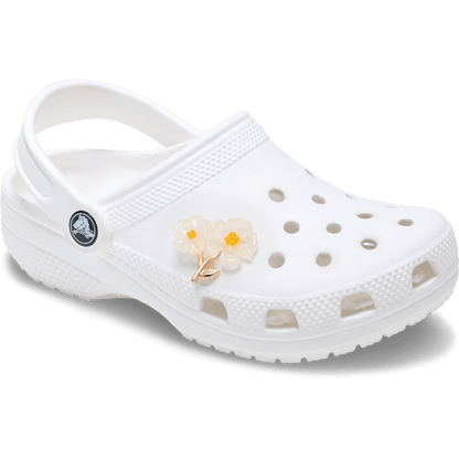 Women / Men Crocs - White Floral Blossom Jibbitz™ charms