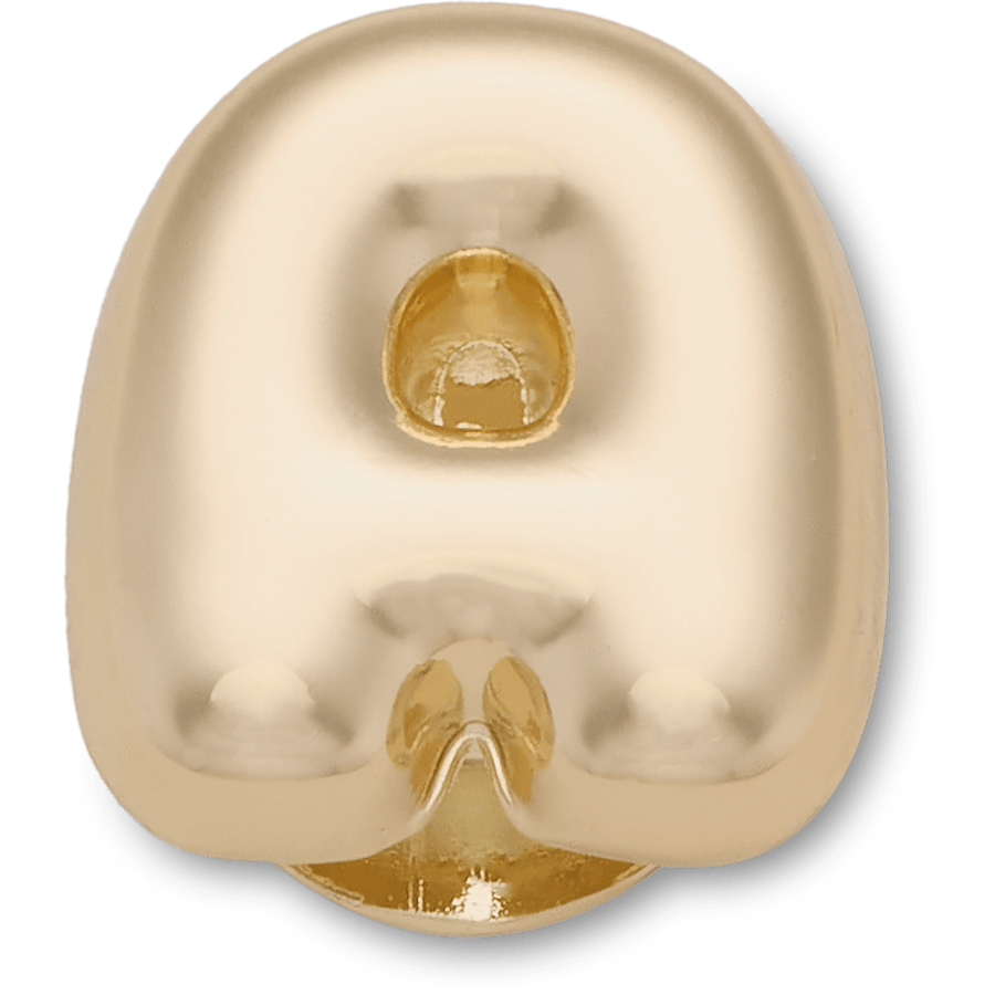 Women / Men Crocs - Gold Bubble Letter A Jibbitz™ charms