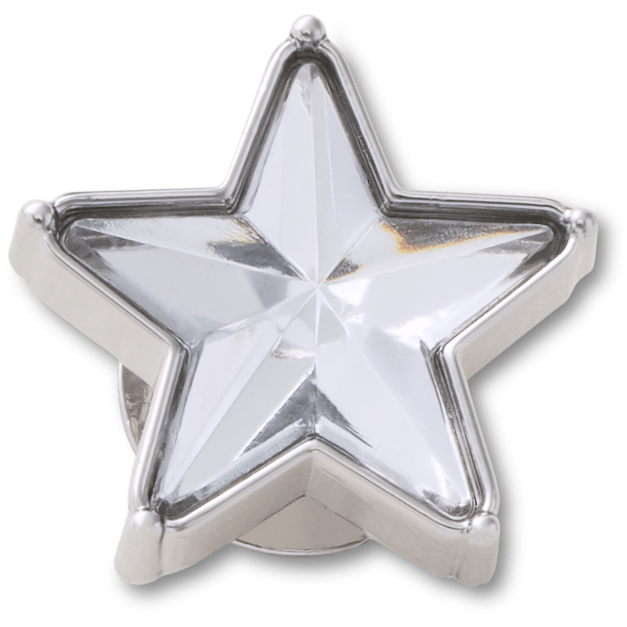 Women / Men Crocs - Silver Gem Sparkle Star Jibbitz™ charms