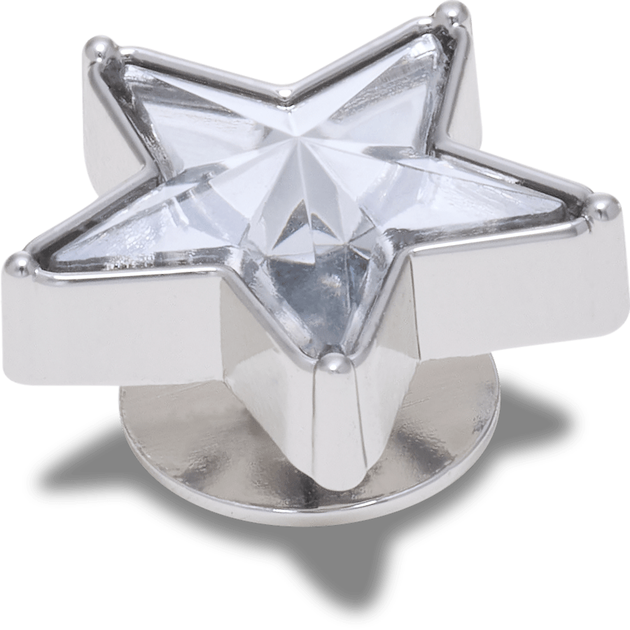 Women / Men Crocs - Silver Gem Sparkle Star Jibbitz™ charms