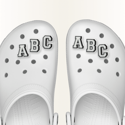 Women / Men Crocs - Letter A-Z Jibbitz Shoe Charm