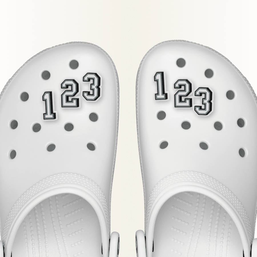 Women / Men Crocs - Number 0-9 Jibbitz Shoe Charm