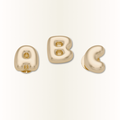 Women / Men Crocs - Gold Bubble Letter A-Z Jibbitz™ charms