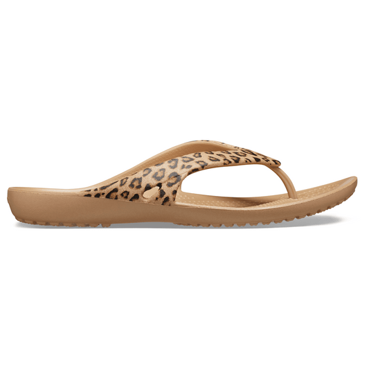 Women Crocs - Women's Kadee II Leopard Flip