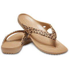Crocs Women's Kadee II Leopard Flip Women