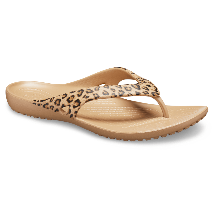 Women Crocs - Women's Kadee II Leopard Flip