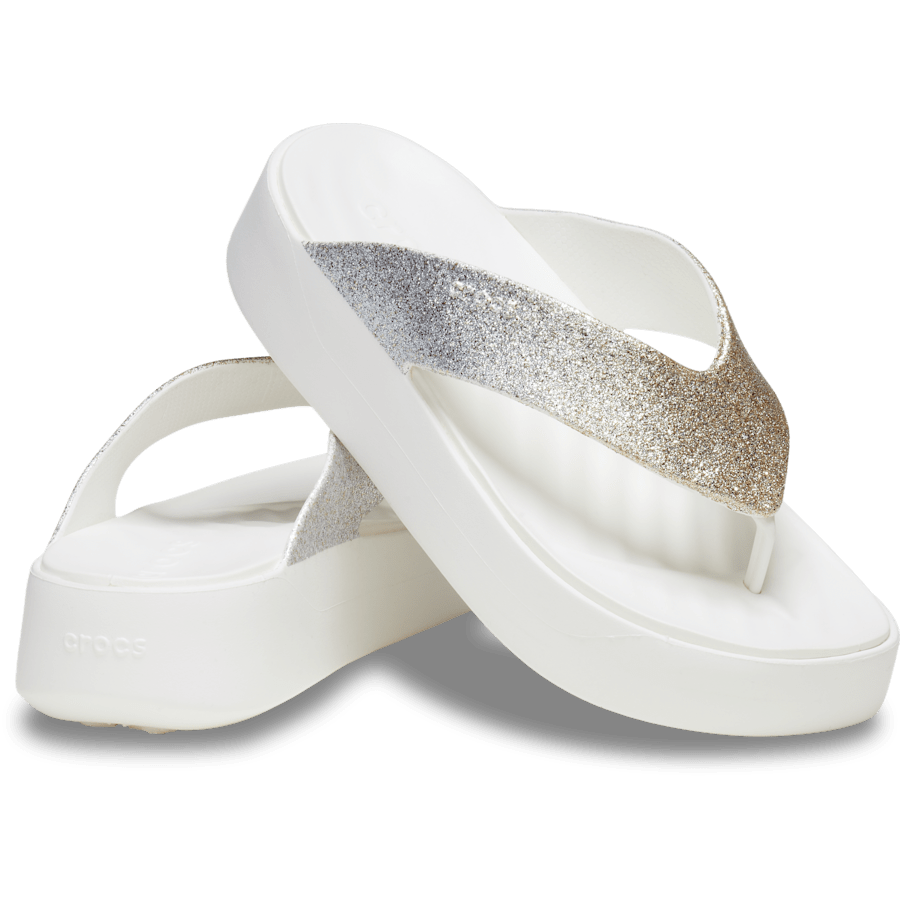 Women Crocs - Getaway Chunky Glitter Platform Flip