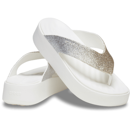 Women Crocs - Getaway Chunky Glitter Platform Flip