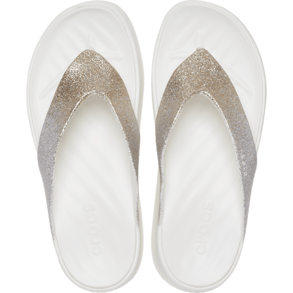 Women Crocs - Getaway Chunky Glitter Platform Flip