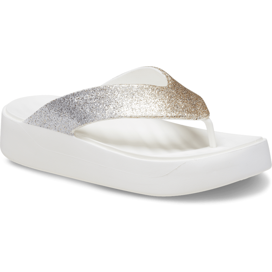 Women Crocs - Getaway Chunky Glitter Platform Flip