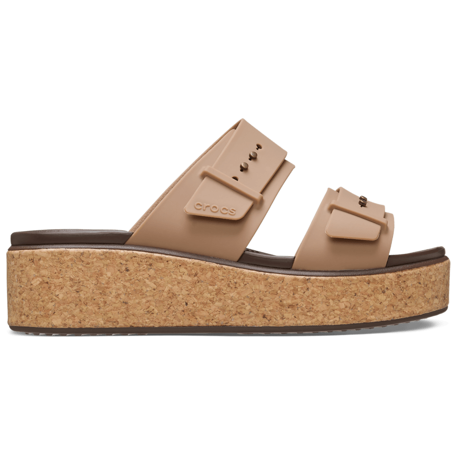 Women Crocs - Brooklyn Cork Buckle
