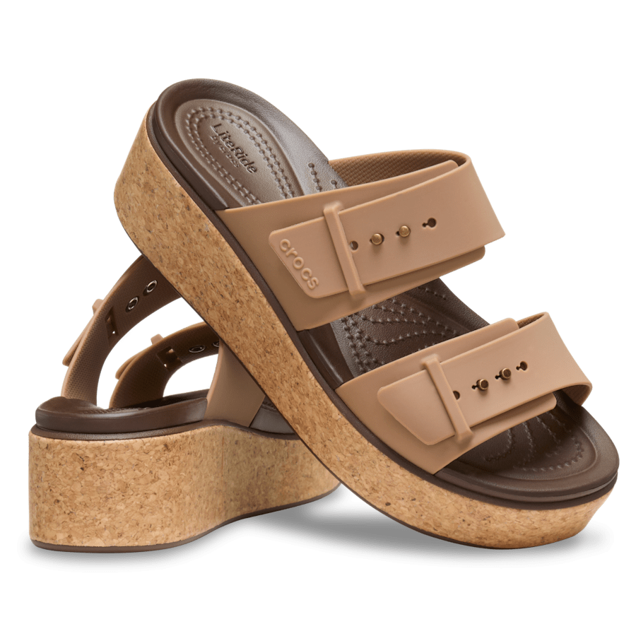 Women Crocs - Brooklyn Cork Buckle