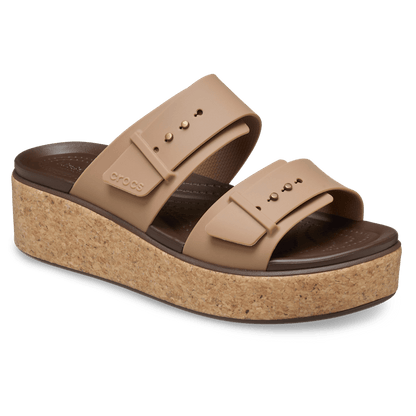 Women Crocs - Brooklyn Cork Buckle