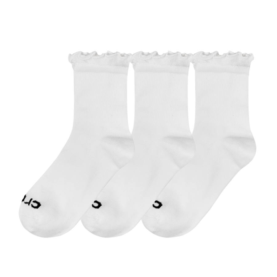 Women / Kids Crocs - CrocsSocks Ruffle Ankle 3 PK