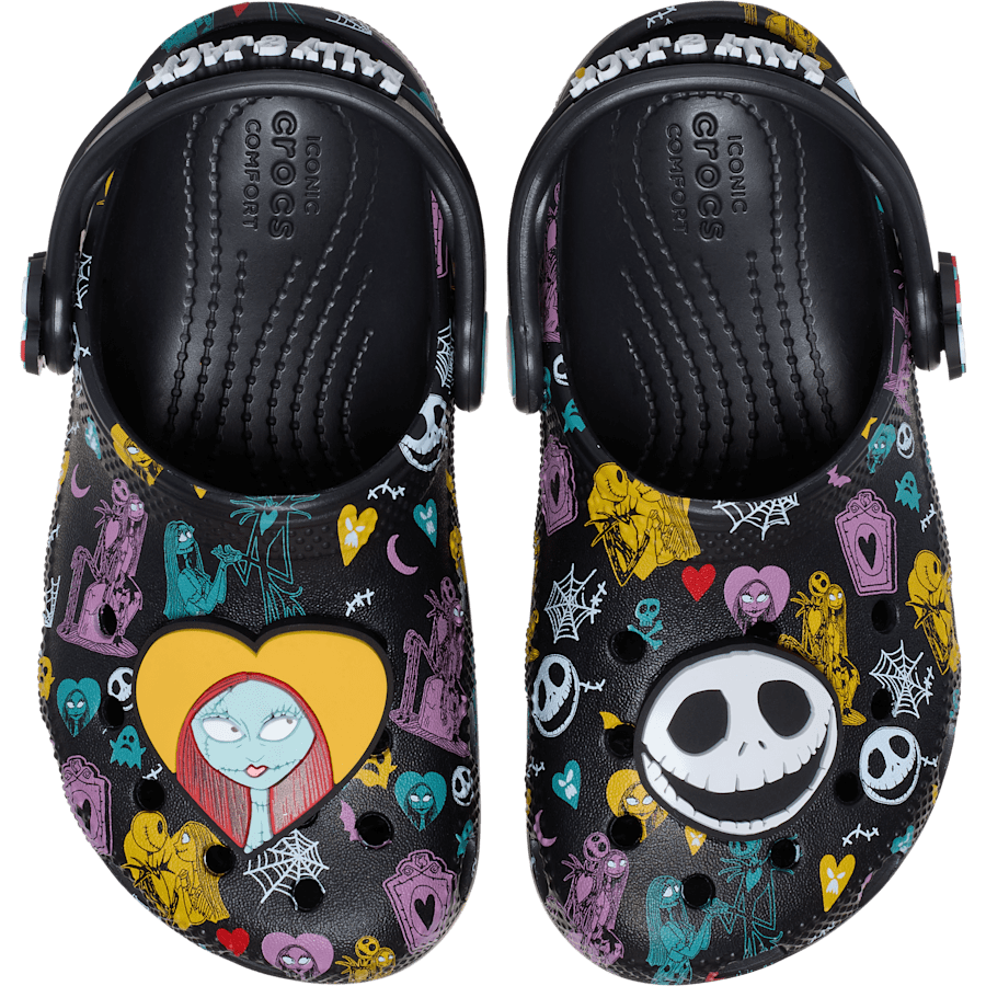 Kids Crocs - Toddlers’ Disney Tim Burton's The Nightmare Before Christmas Jack and Sally Classic Clog