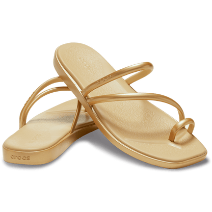 Women Crocs - Women's Miami Metallic Toe Loop Sandal