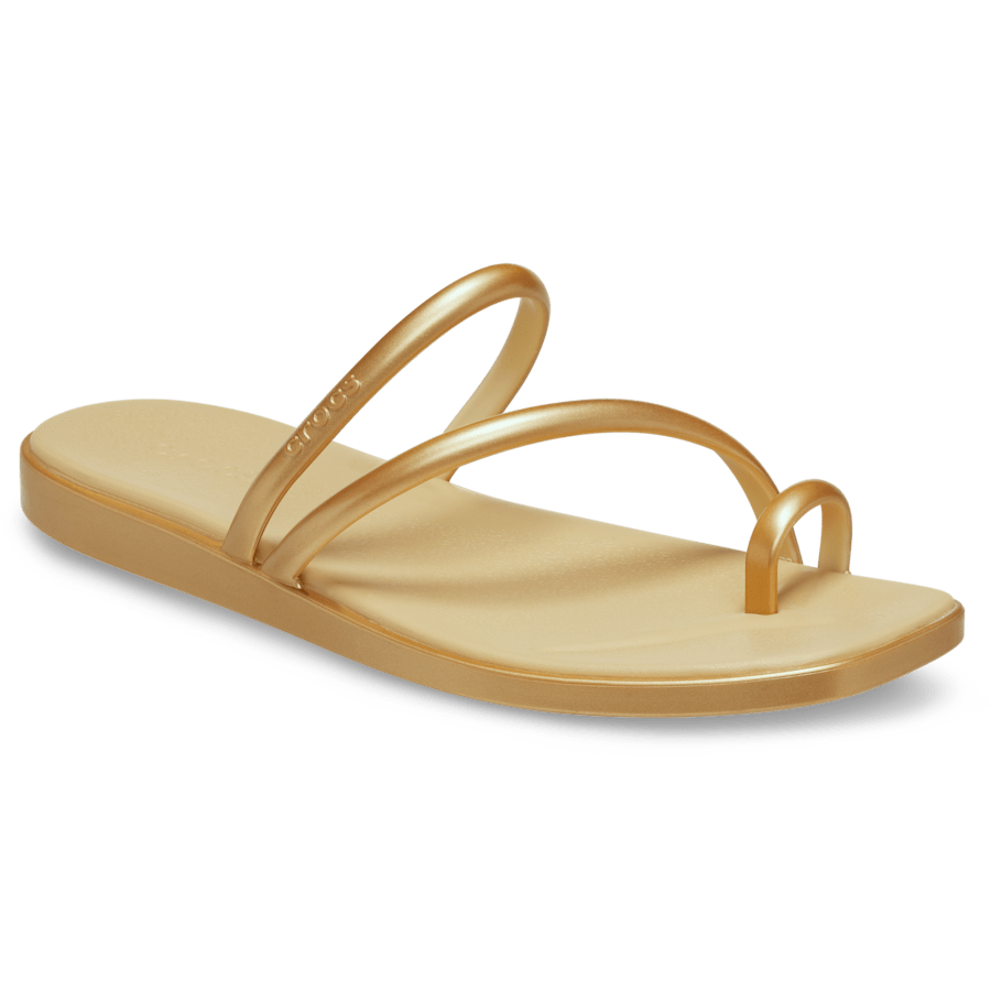 Women Crocs - Women's Miami Metallic Toe Loop Sandal