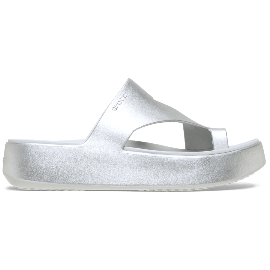 Women Crocs - Getaway Metallic Platform Toe Loop