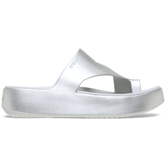 Women Crocs - Getaway Metallic Platform Toe Loop