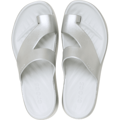 Women Crocs - Getaway Metallic Platform Toe Loop